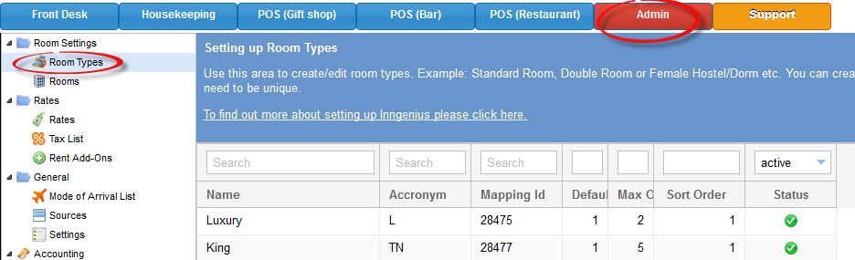 How to Create Room Types – InnGenius Property Management Software